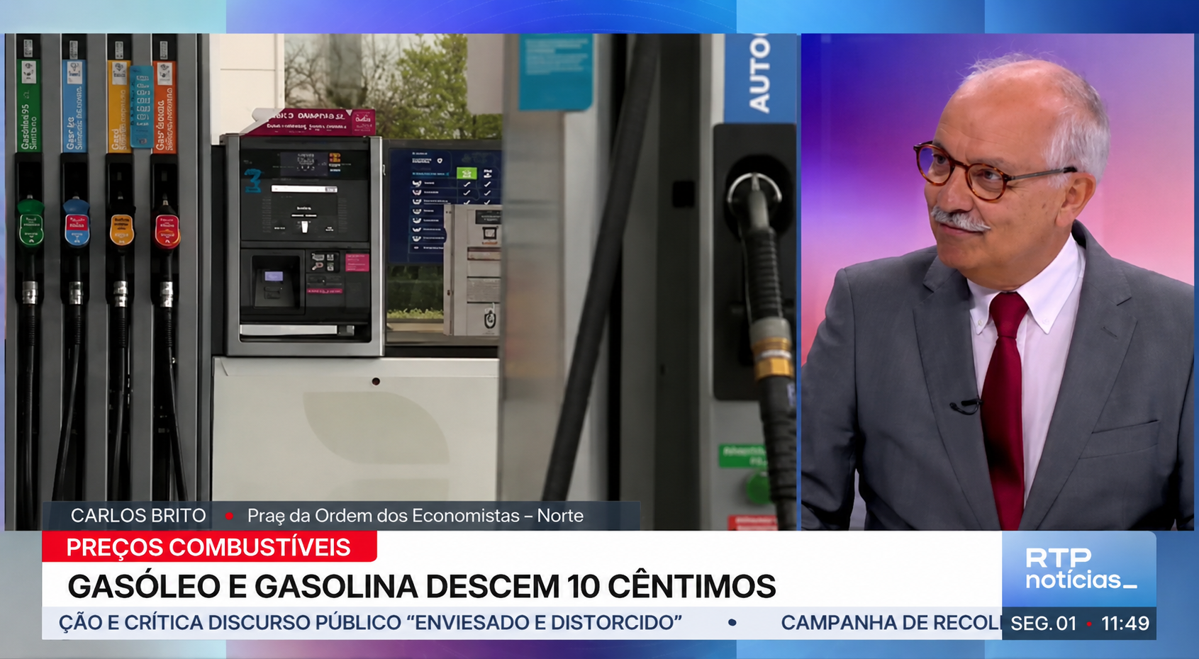 Carlos Brito Aumento Combustíveis